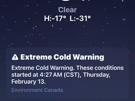 HOW COLD IS IT IN YOUR AREA ?