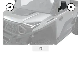Installed door mounted side mirrors.
