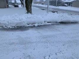 Plowing snow