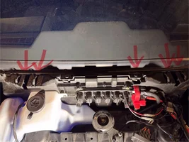 Hot air blowing underneath dash
