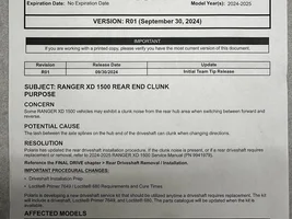 Clunk discussion