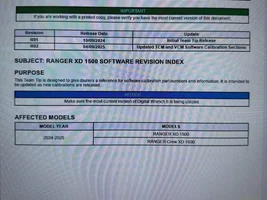 Transmission update version number